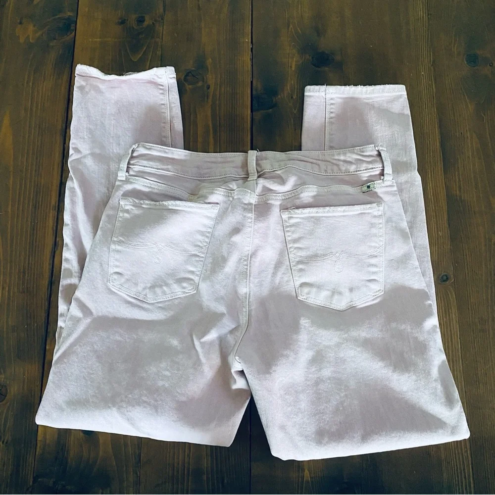 Lucky Brand pink straight leg denim jeans